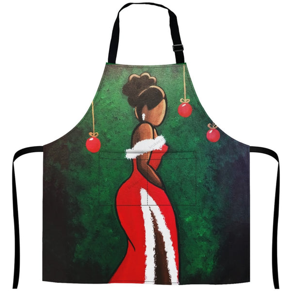 Christmas Apron White / One Size