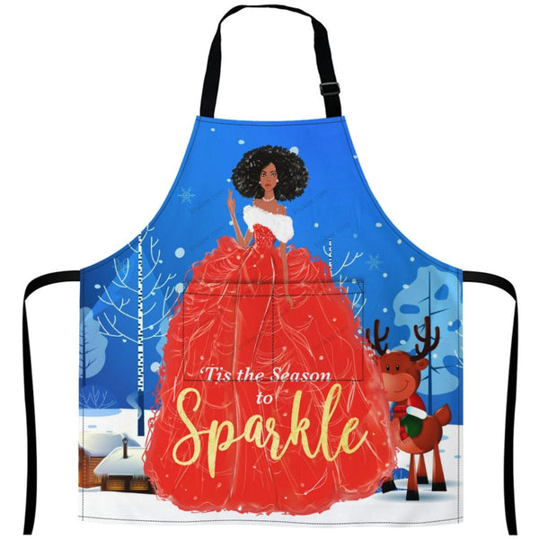 Christmas Apron White / One Size