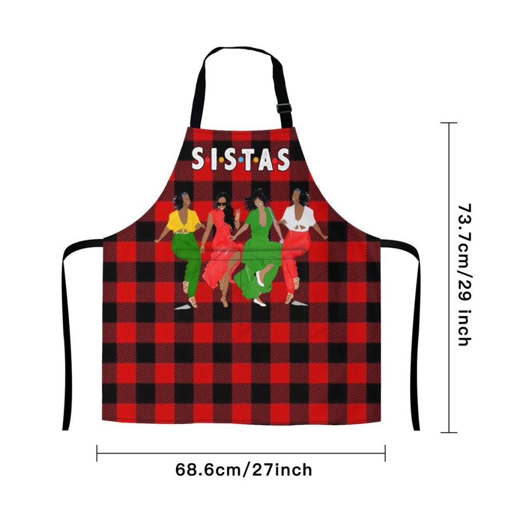 Christmas Red & Black Buffalo Apron