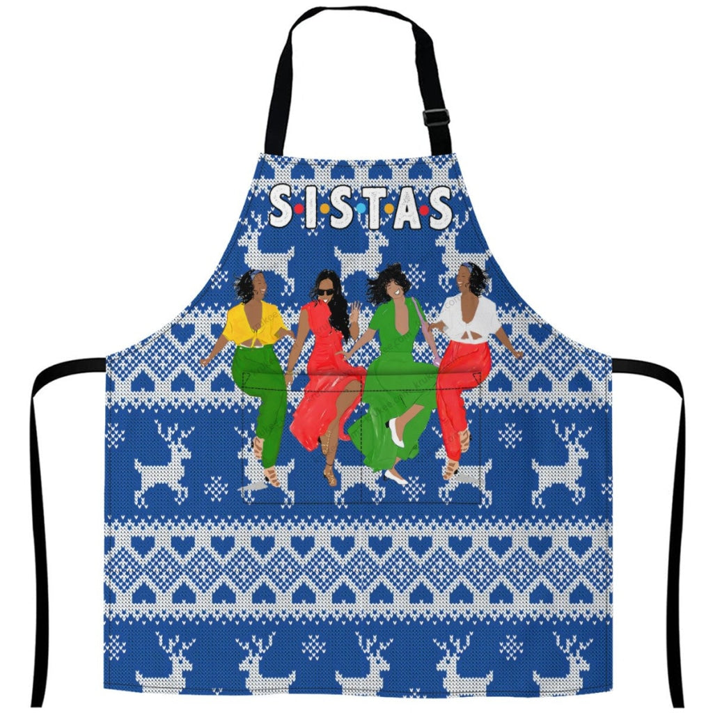 Christmas Reindeer Apron For Sistas 27Inch X 29Inch