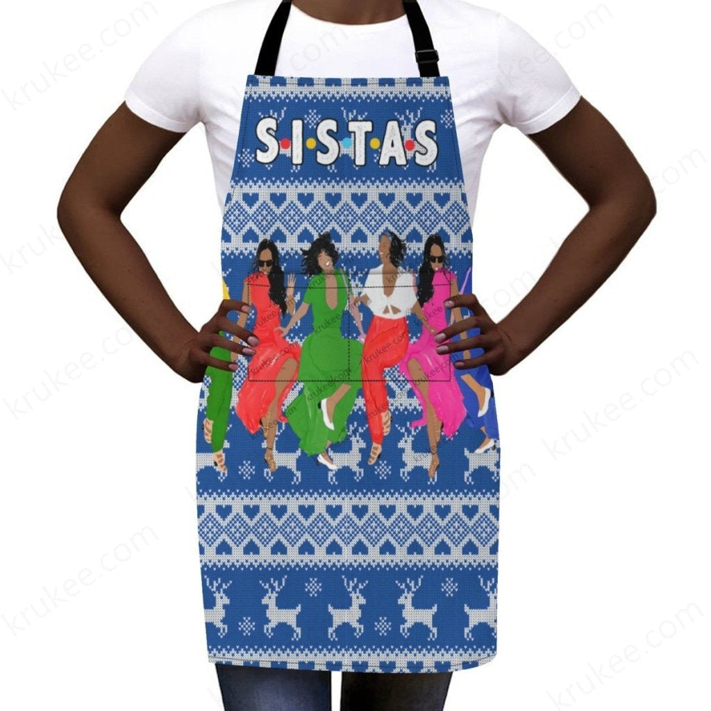 Christmas Reindeer Apron For Sistas