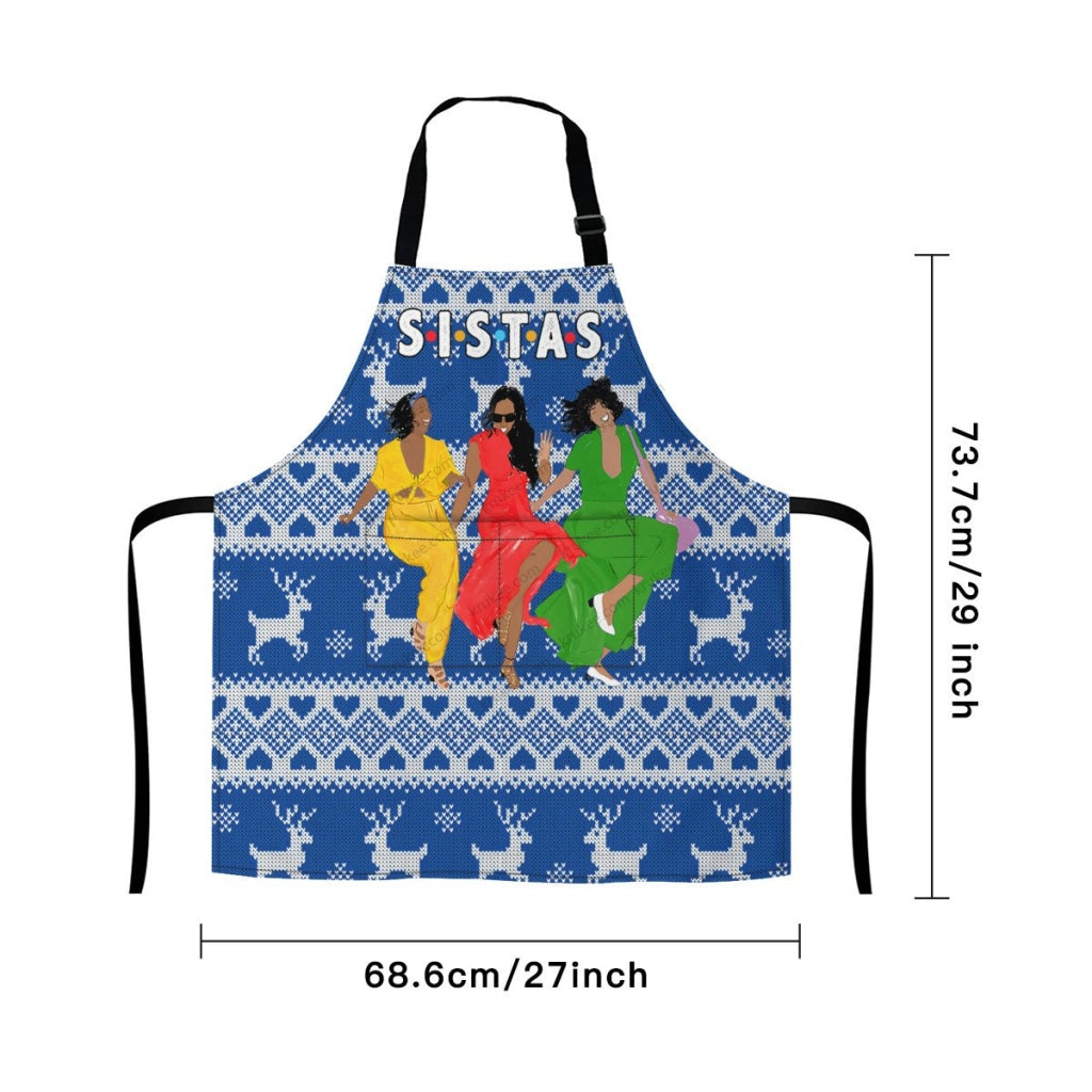 Christmas Reindeer Apron For Sistas