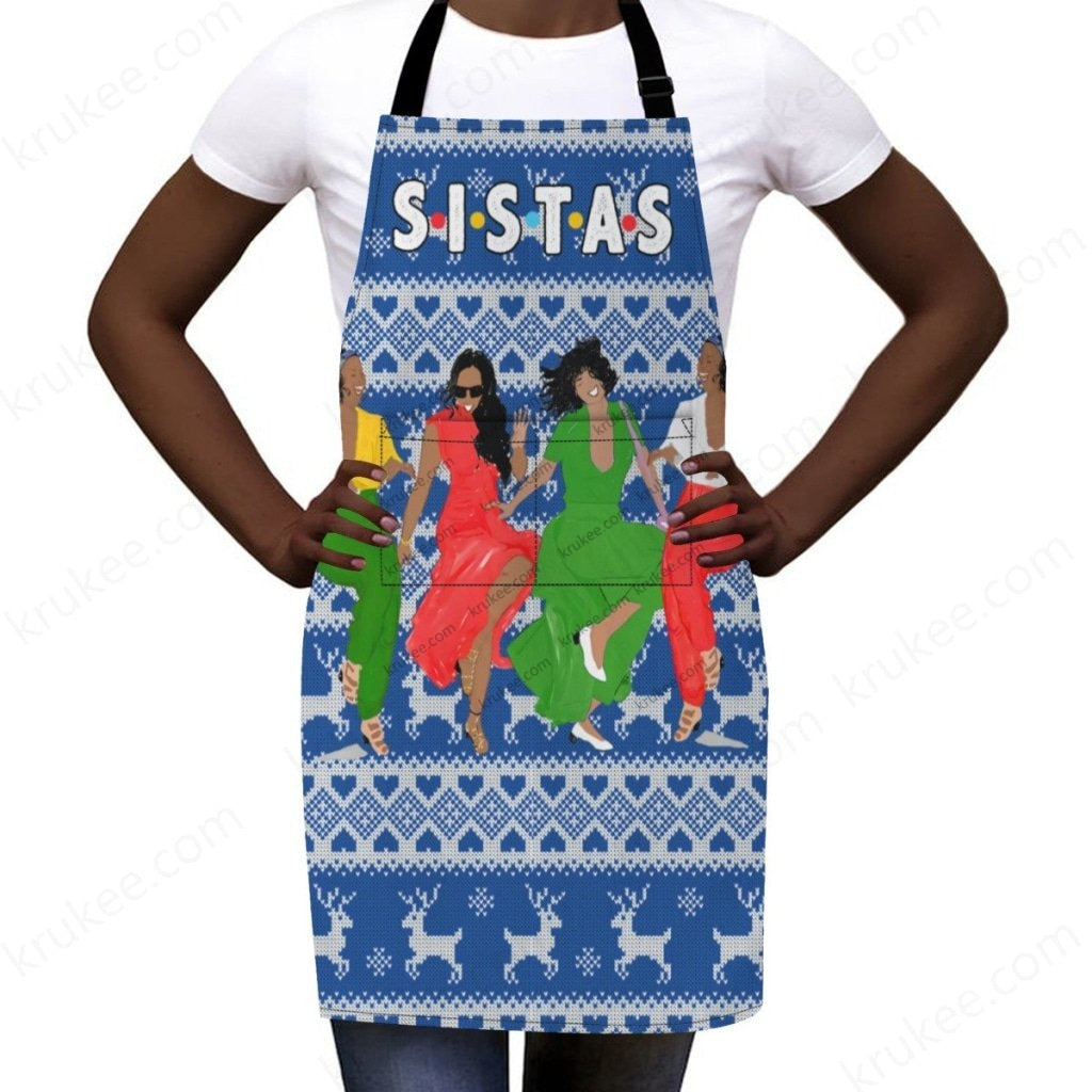 Christmas Reindeer Apron For Sistas