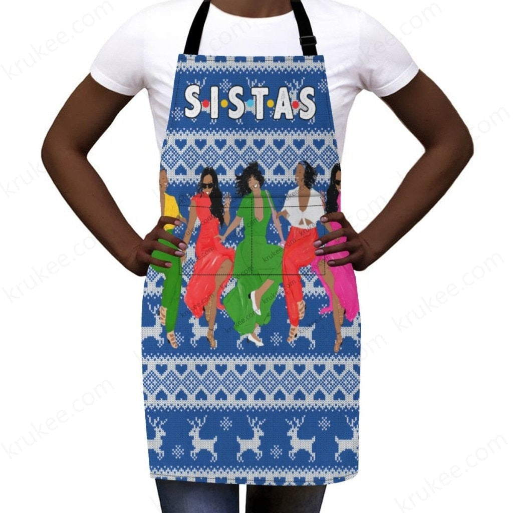 Christmas Reindeer Apron For Sistas