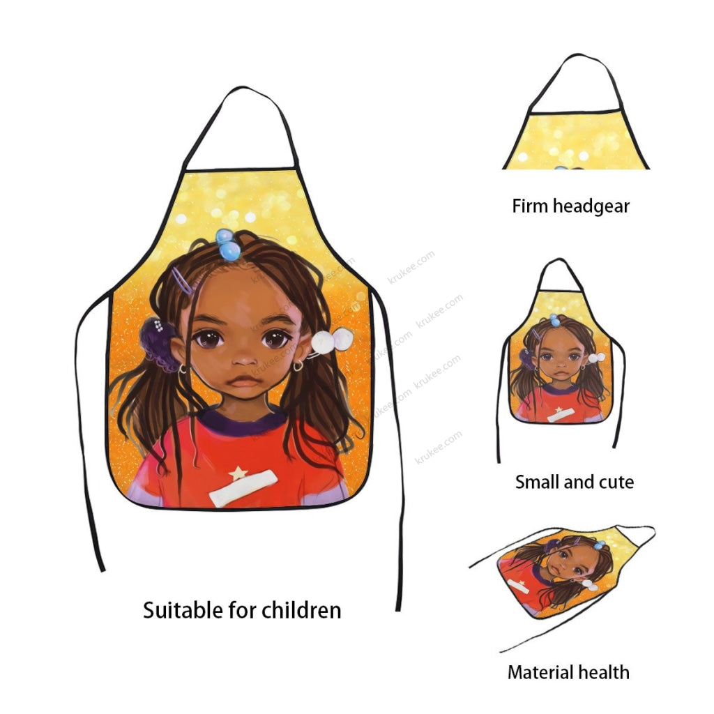 Cute Little Girl Printed Apron