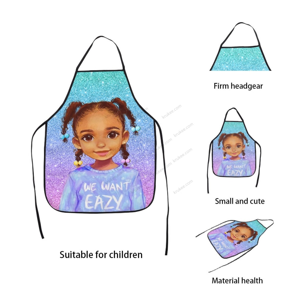 Cute Little Girl Printed Apron