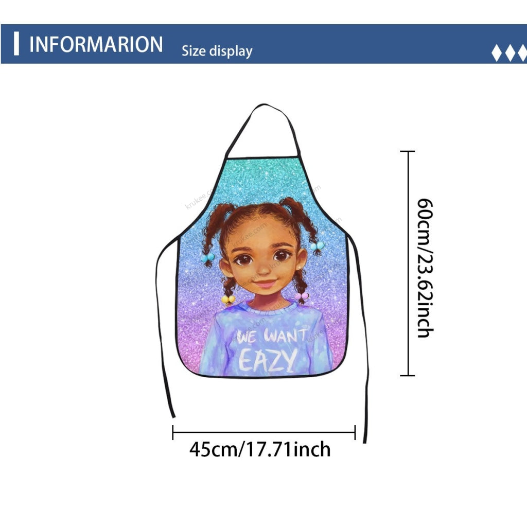 Cute Little Girl Printed Apron