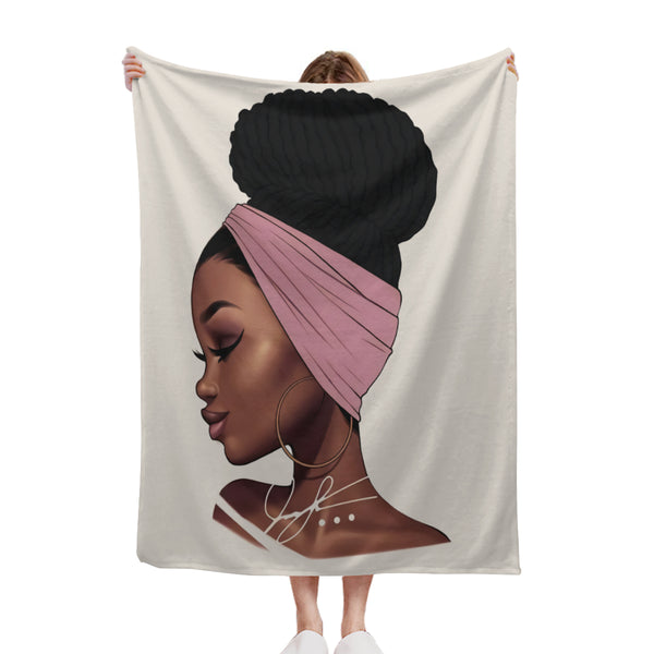 African artwork blanket - Girl