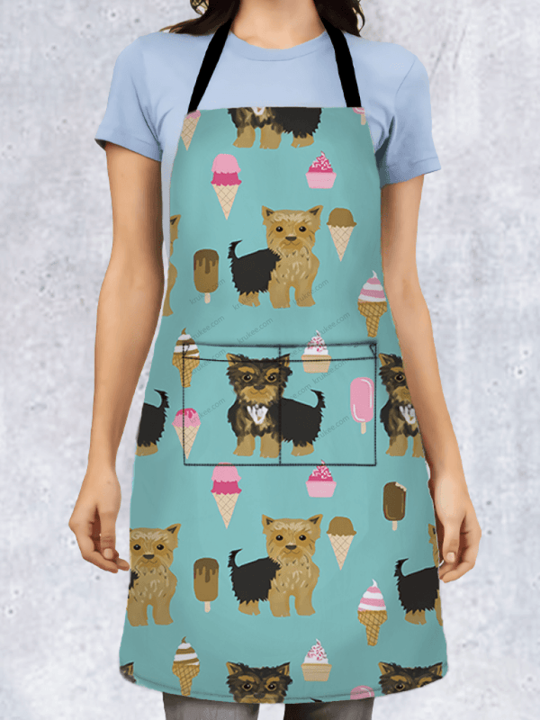 Dog And Ice Cream Apron