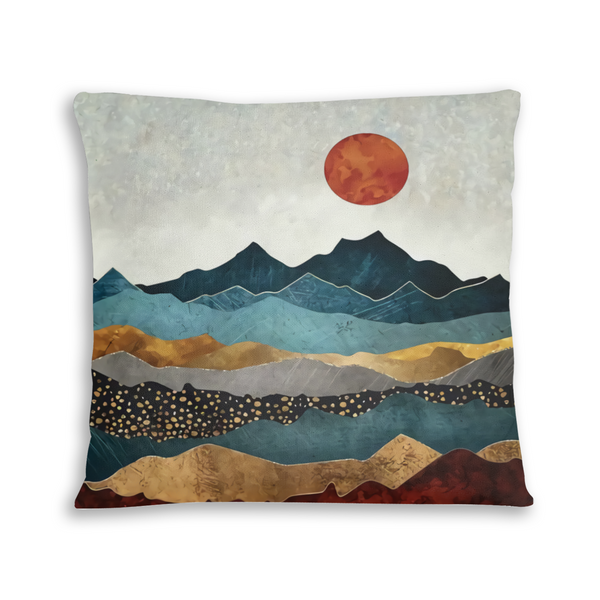 African artwork pillow - Sun