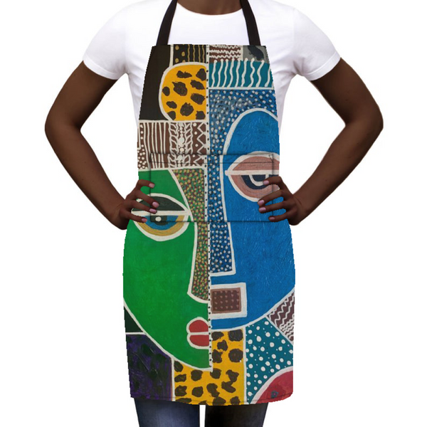 Passa - Contemporary African Art Painting Apron