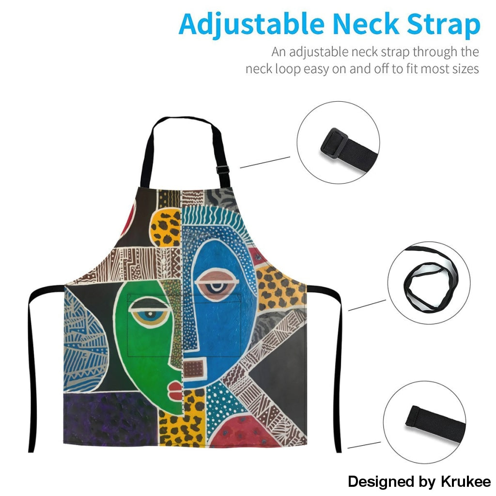 Passa - Contemporary African Culture Art Apron Aprons