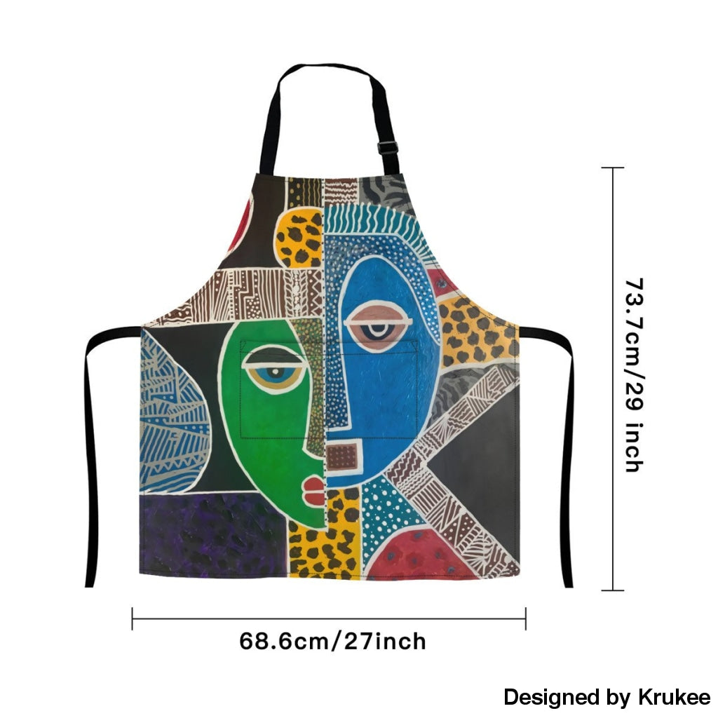 Passa - Contemporary African Culture Art Apron Aprons