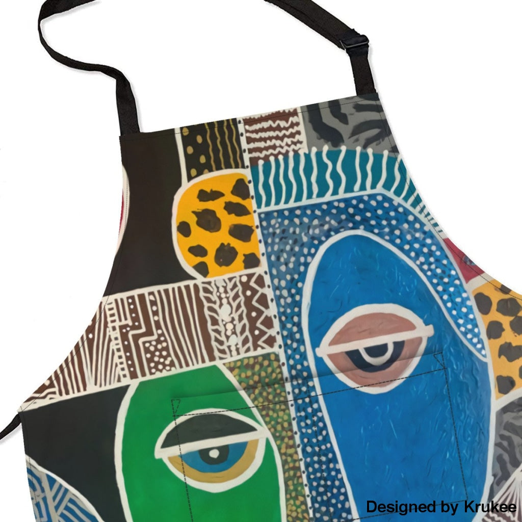 Passa - Contemporary African Culture Art Apron Aprons