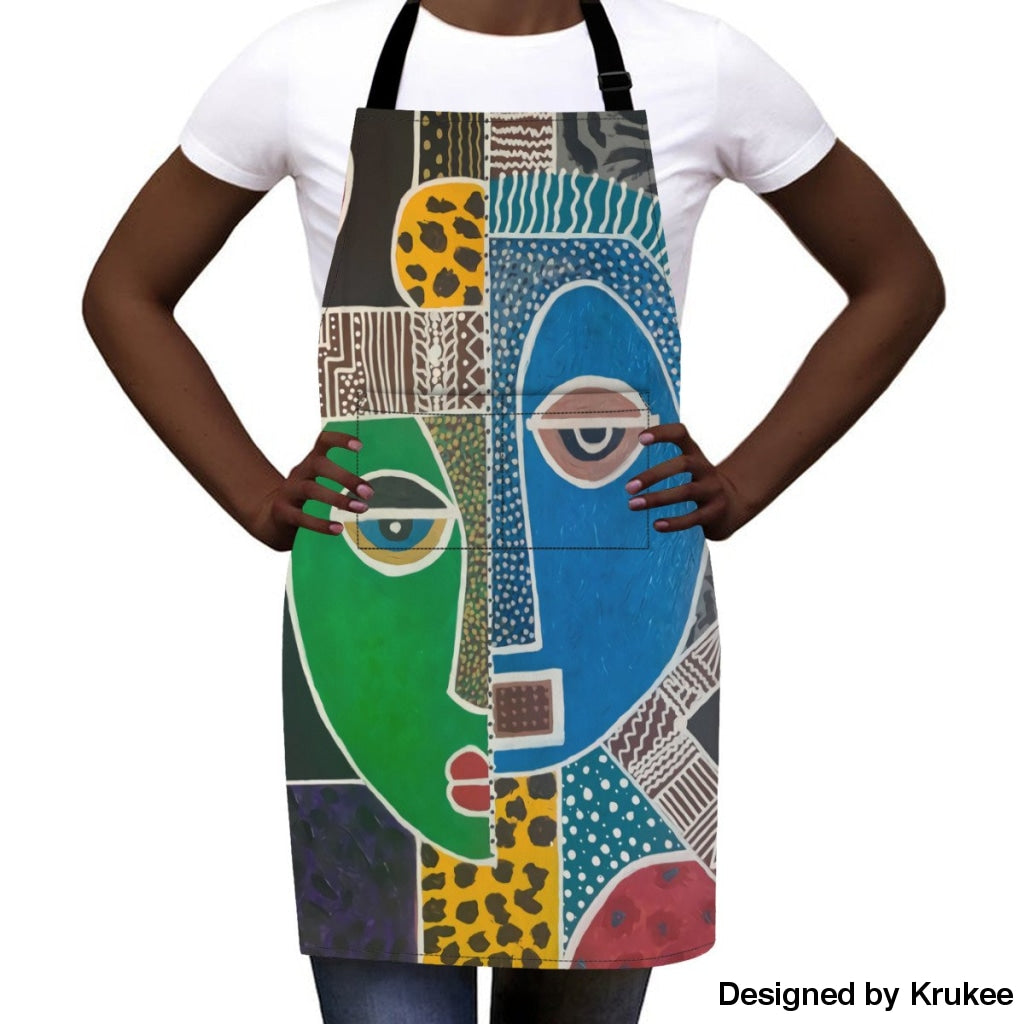 Passa - Contemporary African Culture Art Apron Aprons