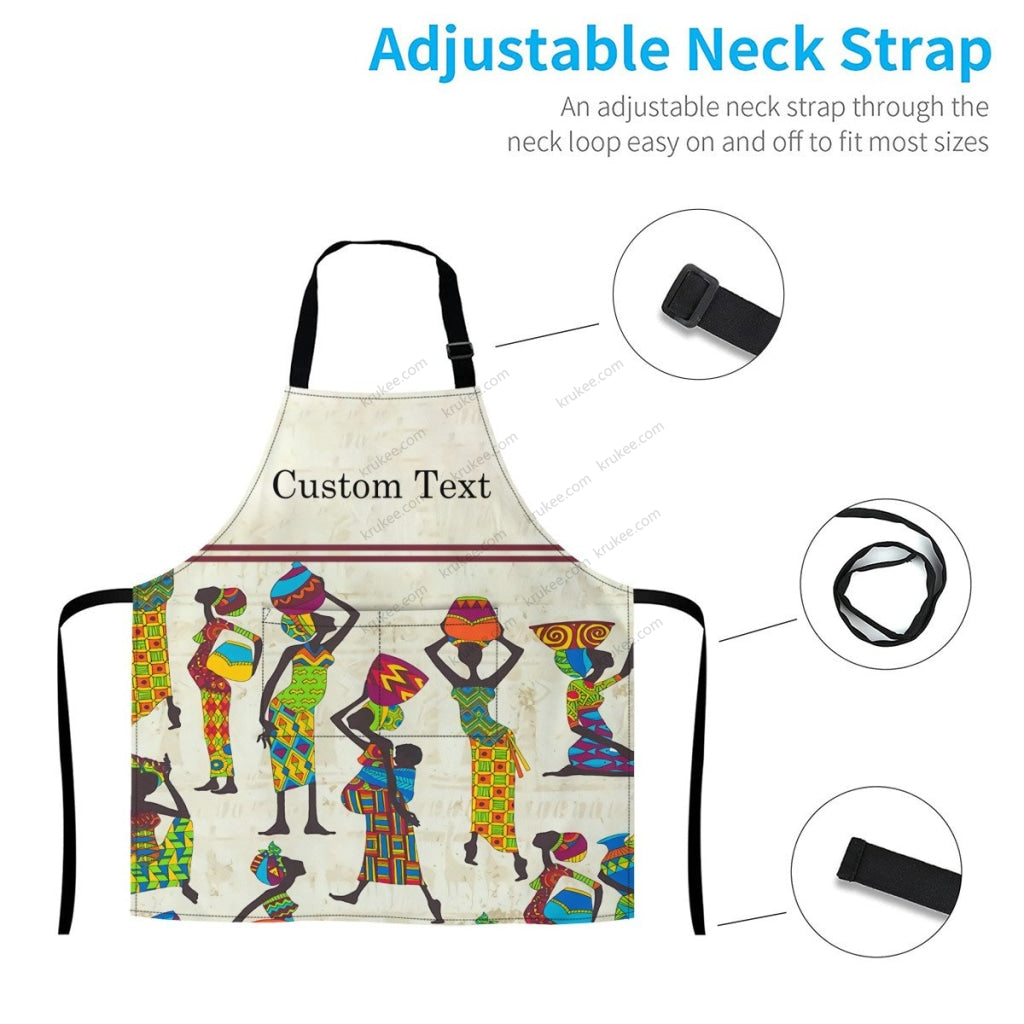 Personalized African Culture Art Apronapron