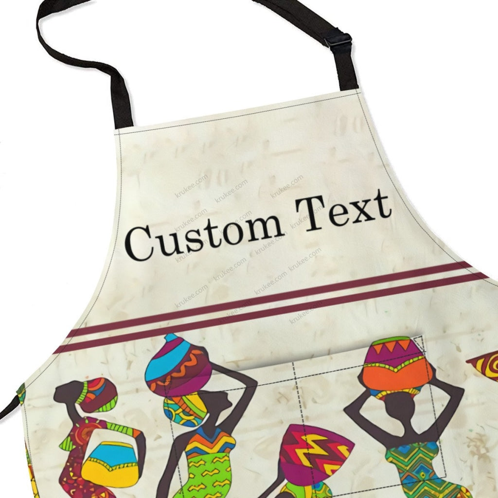 Personalized African Culture Art Apronapron