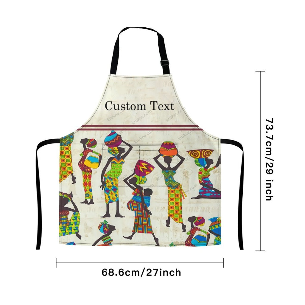 Personalized African Culture Art Apronapron