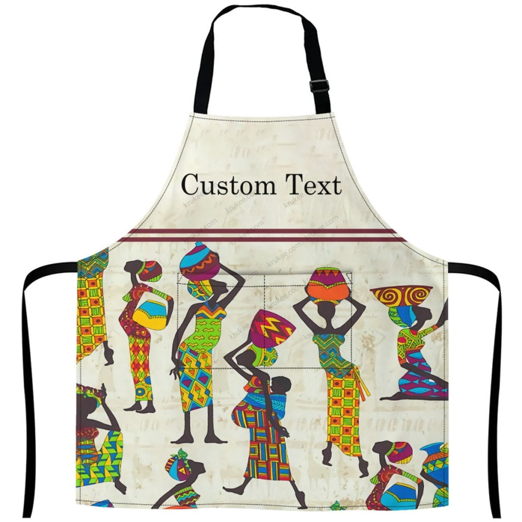 Personalized African Culture Art Apronapron