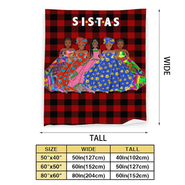 Sistas (5) Flannel Blanket