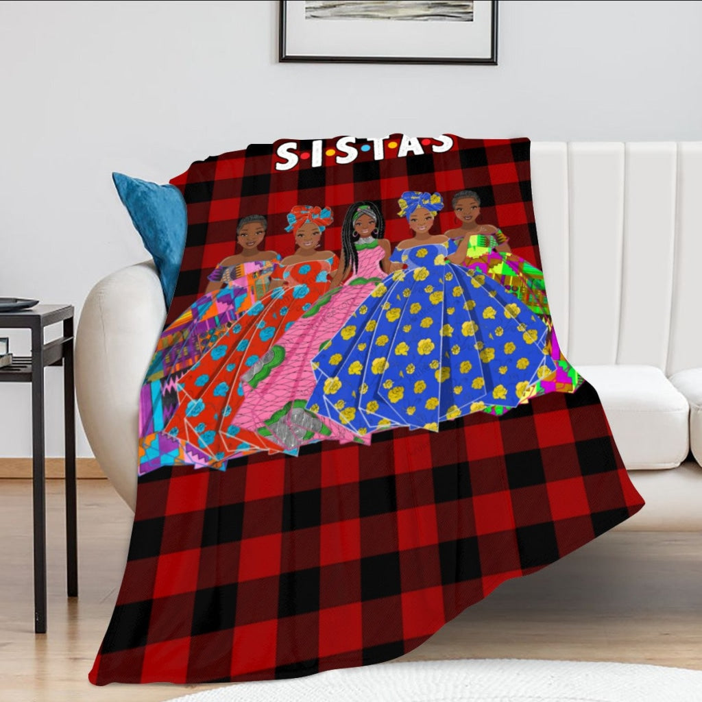 Sistas (5) Flannel Blanket