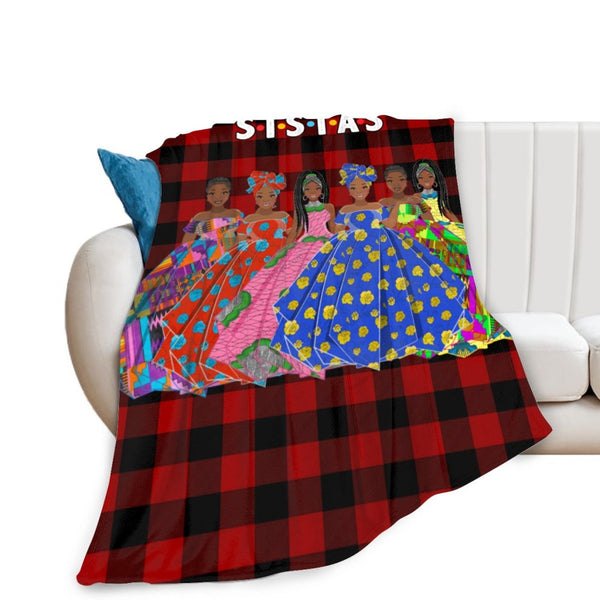 Sistas 6 Flannel Blanket White / 40X50 Inch