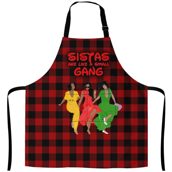 Sistas Like A Small Gang - Redblack -3 Sisters Rock White / One Size