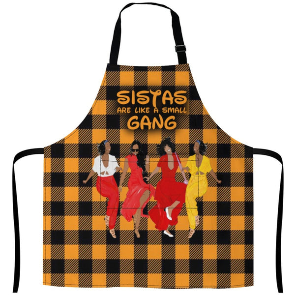 Sistas Like A Small Gang - Yellow -4 Sisters Rock White / One Size