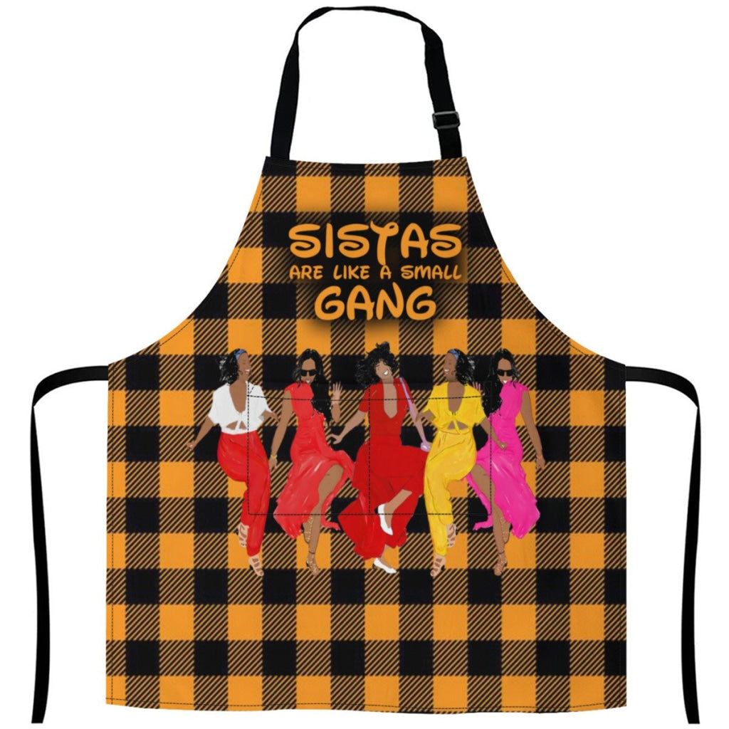 Sistas Like A Small Gang - Yellow -5 Sisters Rock White / One Size