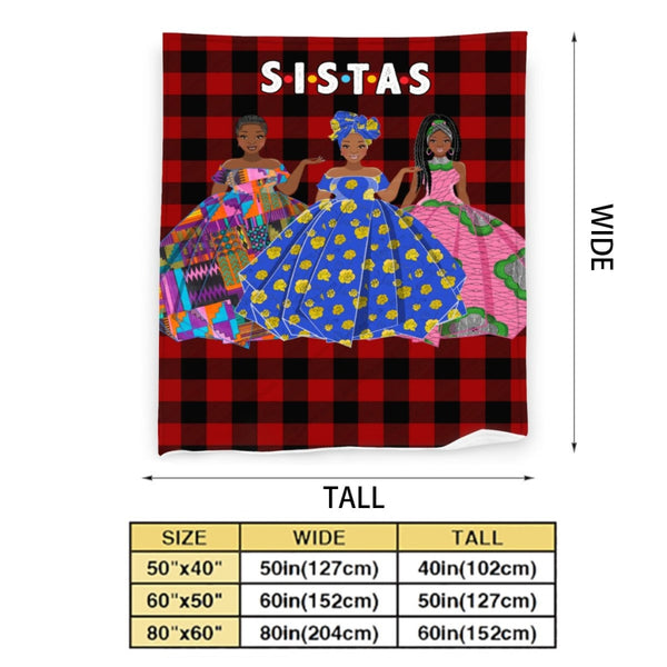 Sistas(3) Flannel Blanket