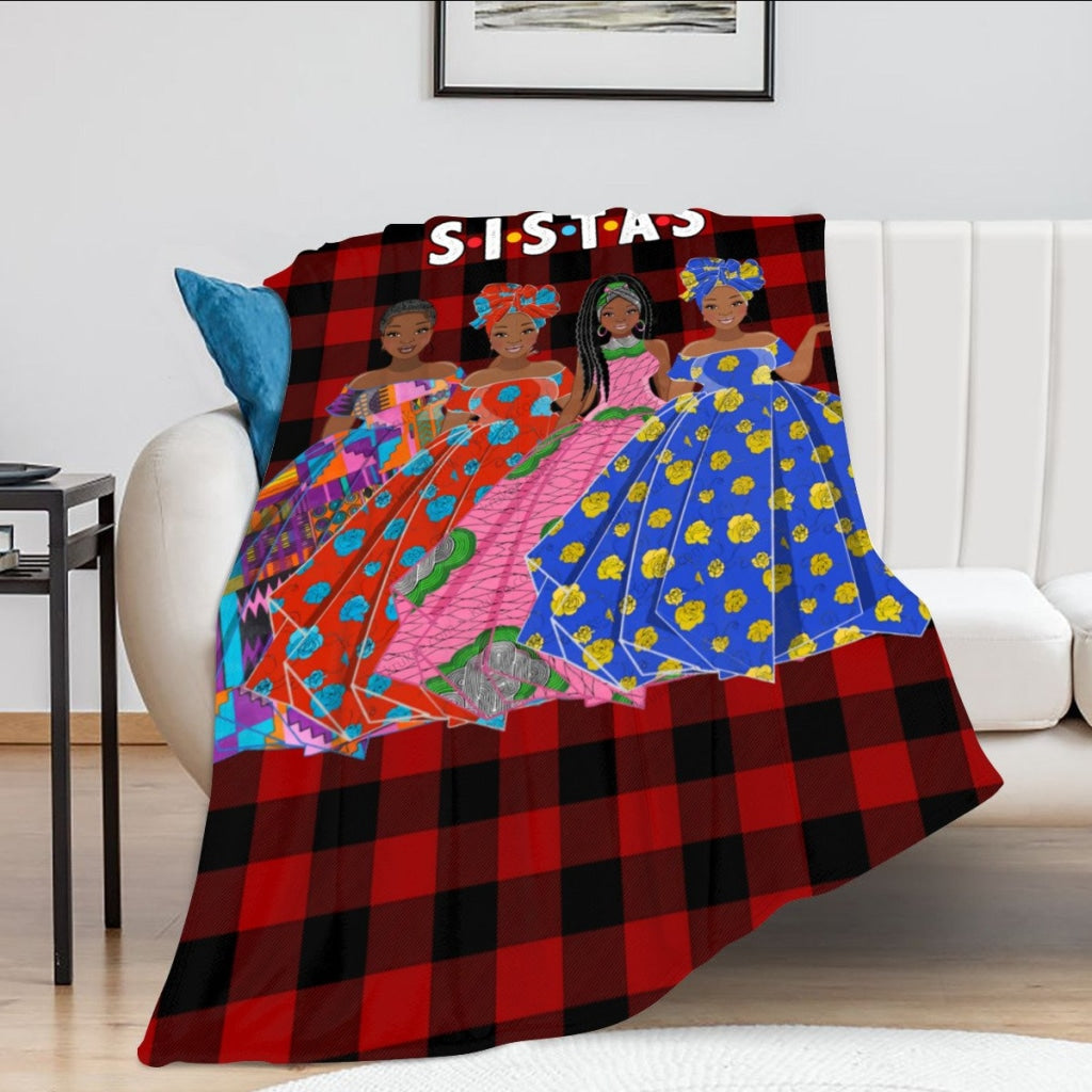 Sistas(4) Flannel Blanket