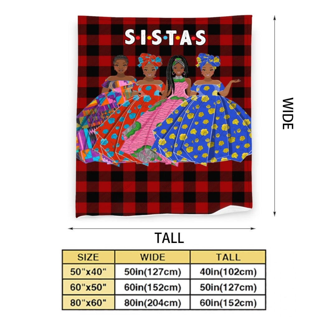 Sistas(4) Flannel Blanket