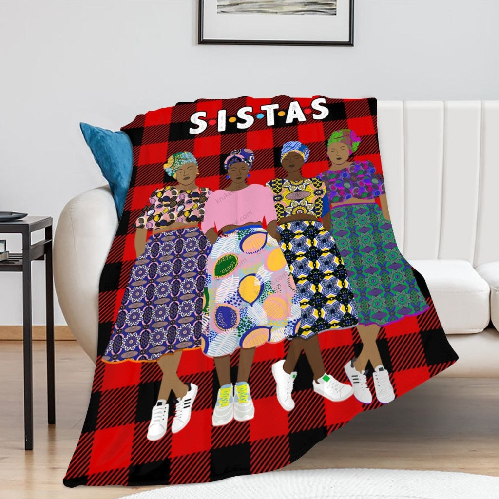 Sistas(4)Flannel Blanket