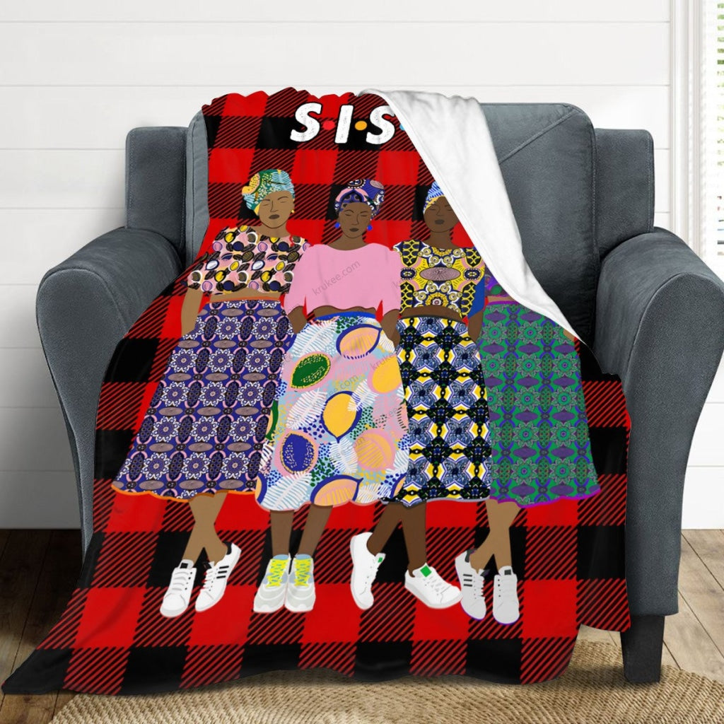 Sistas(4)Flannel Blanket